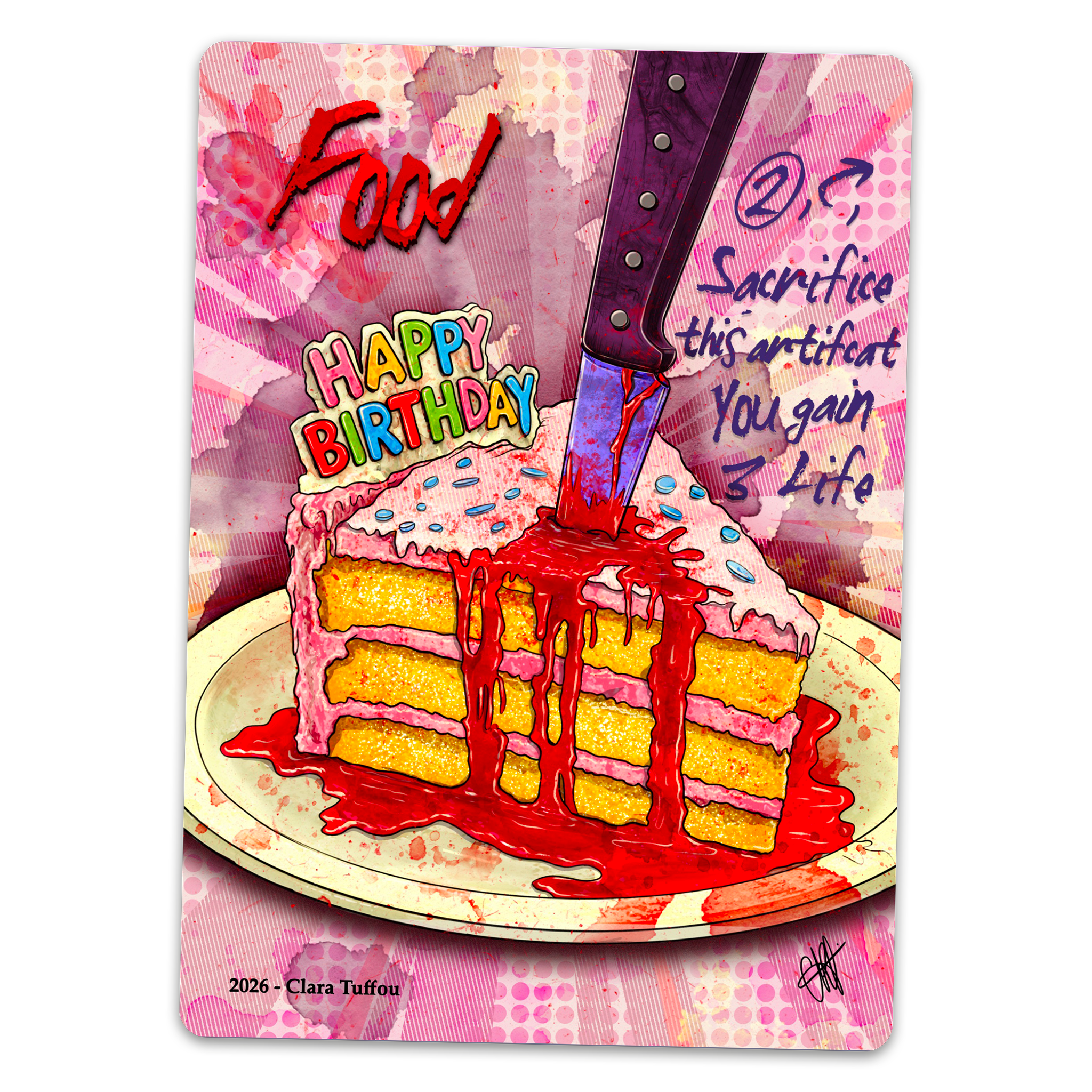 Token FOOD - Birthday cake